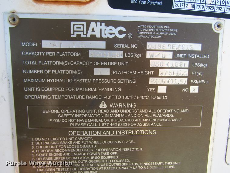 image for item DG6704 2007 Ford F550 Super Duty bucket truck