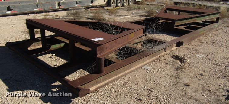 image for item DG6714 Barrol 1000 cone bottom tank skid