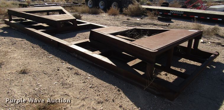 image for item DG6714 Barrol 1000 cone bottom tank skid