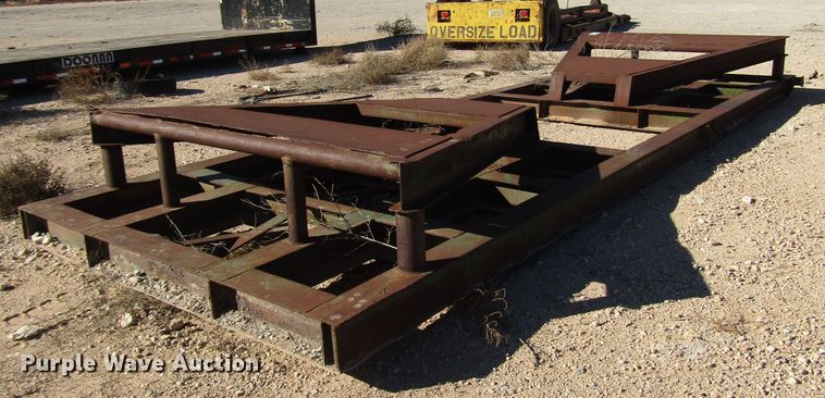 image for item DG6714 Barrol 1000 cone bottom tank skid