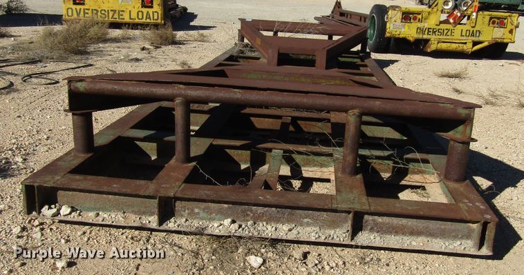 image for item DG6714 Barrol 1000 cone bottom tank skid