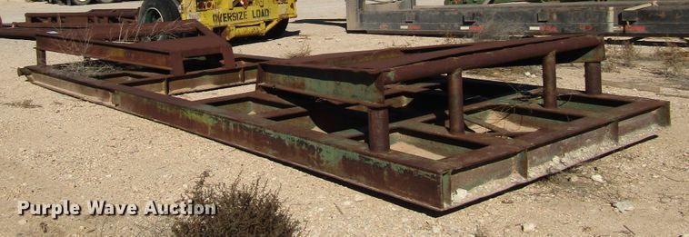 image for item DG6714 Barrol 1000 cone bottom tank skid