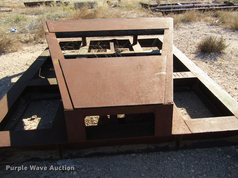 image for item DG6714 Barrol 1000 cone bottom tank skid