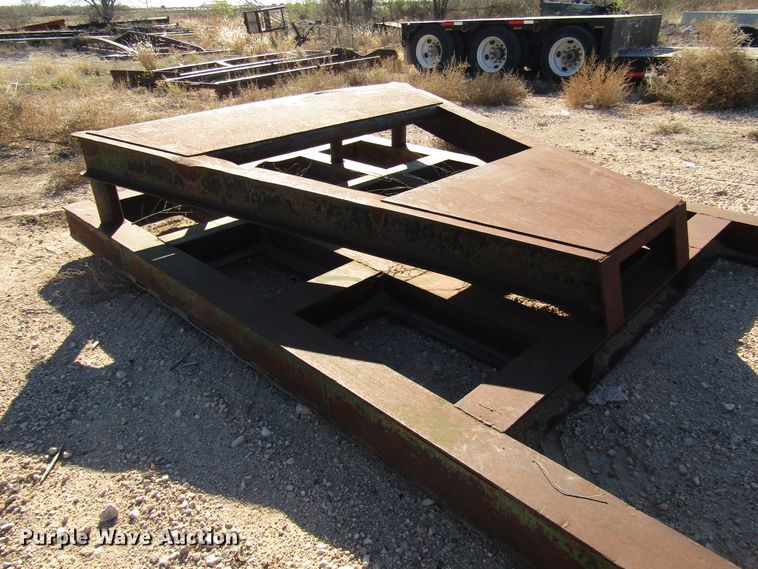 image for item DG6714 Barrol 1000 cone bottom tank skid