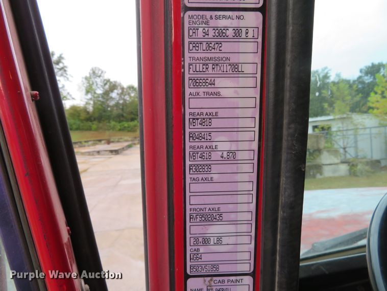 image for item DH1628 1995 White GMC WG crane truck