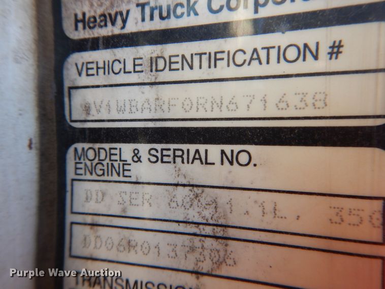 image for item DH2711 1994 White GMC WIA service truck