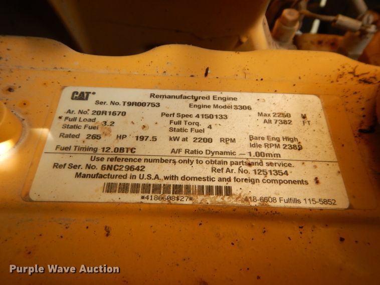 image for item DH2720 2003 Caterpillar 615C Series II elevating scraper