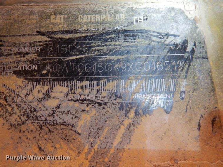 image for item DH2720 2003 Caterpillar 615C Series II elevating scraper