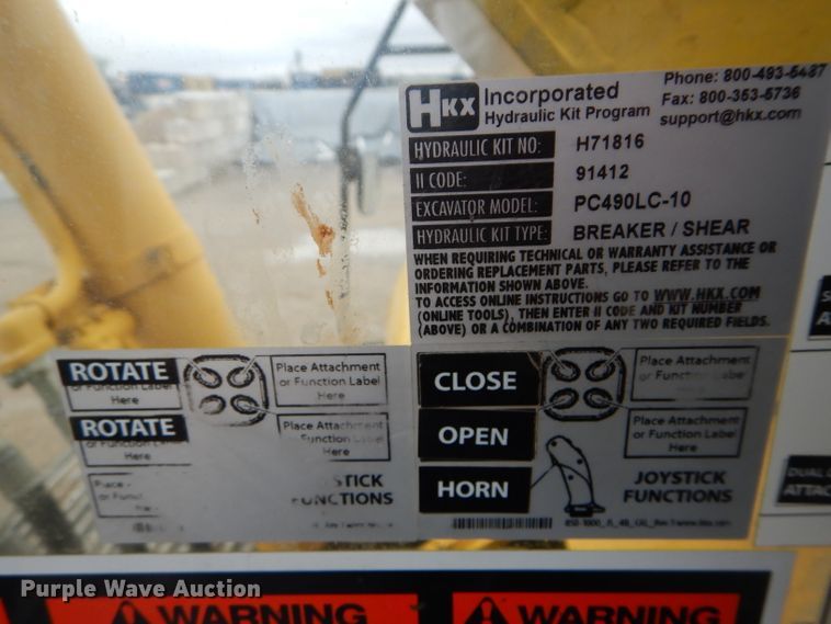 image for item DH2743 2014 Komatsu PC490LC-10 excavator