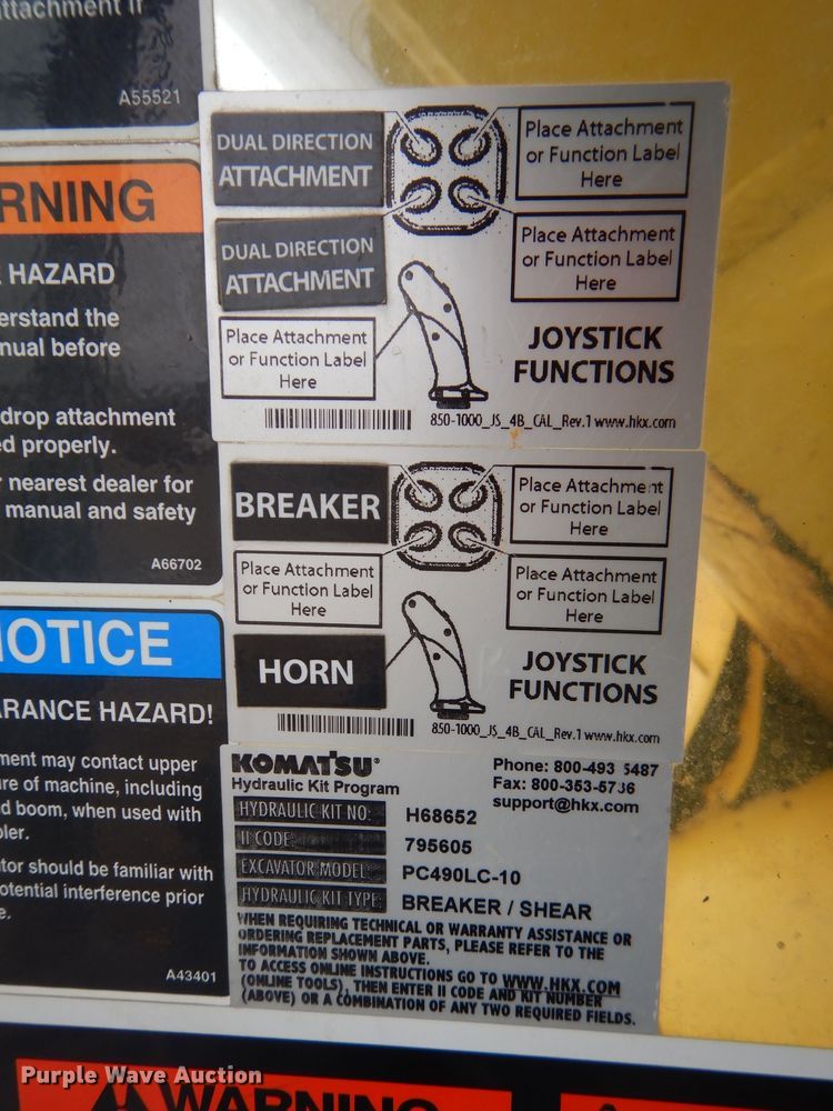 image for item DH2744 2014 Komatsu PC490LC-10 excavator