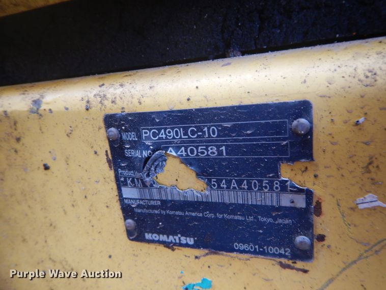 image for item DH2744 2014 Komatsu PC490LC-10 excavator
