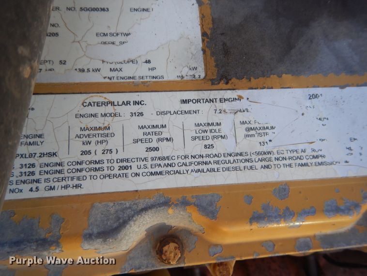 image for item DH4259 2006 Caterpillar 325C L excavator