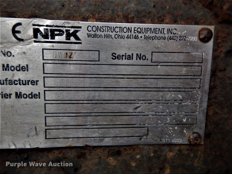 image for item DH5018 Liebherr A904 rubber tire excavator