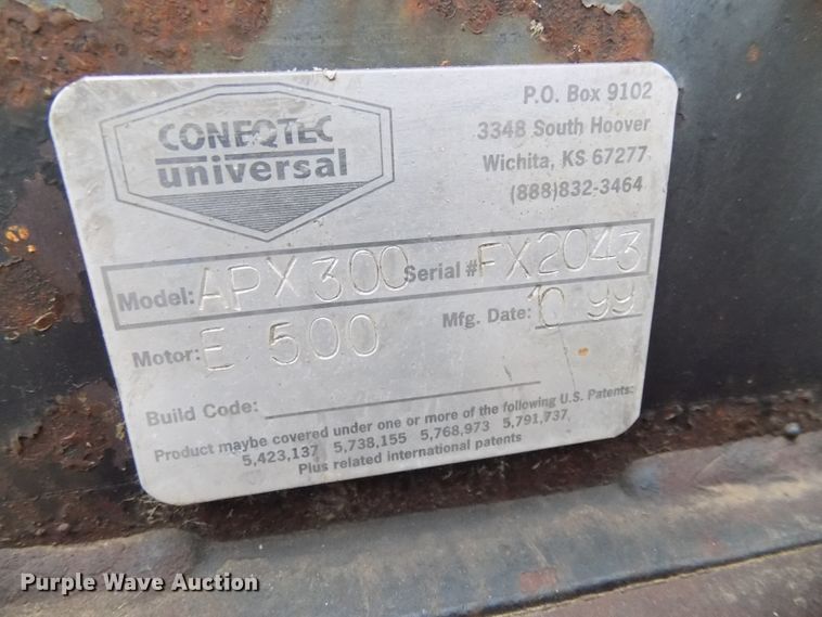 image for item DO9427 1999 Coneqtec Universal APX3000 skid steer cold planer