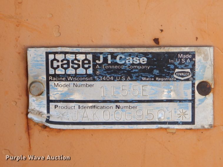 image for item EY9361 1988 Case 1155E track loader