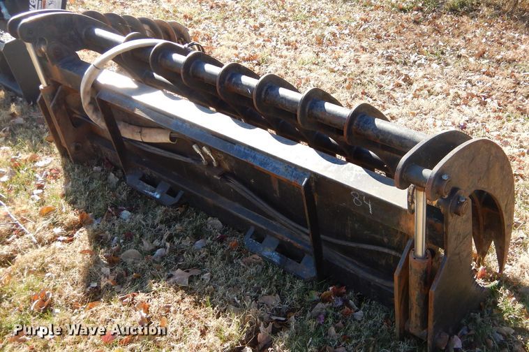 image for item EY9376 7'W skid steer grapple bucket