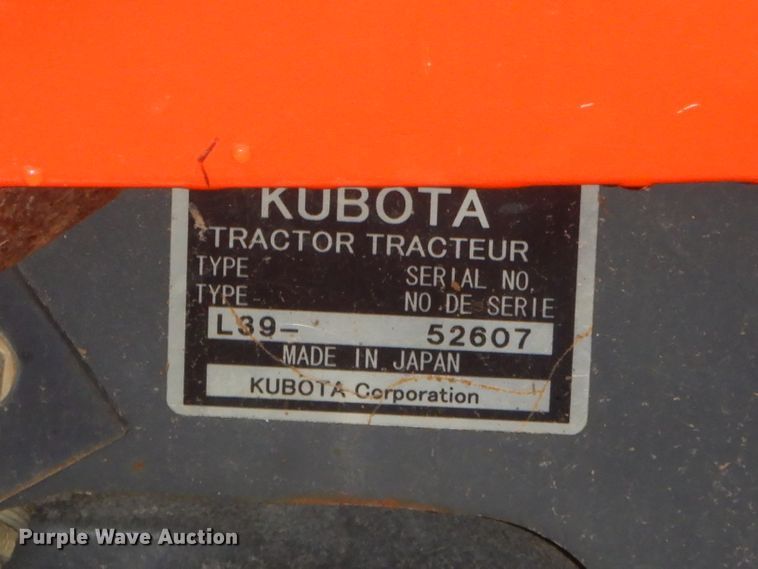 image for item FA9853 2006 Kubota L39 backhoe