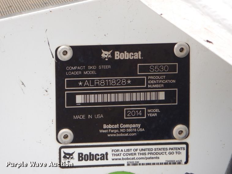 image for item FA9903 2014 Bobcat S530 skid steer