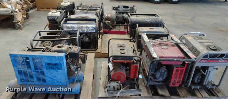 image for item GC9101 (6) pallets of generators and compressors