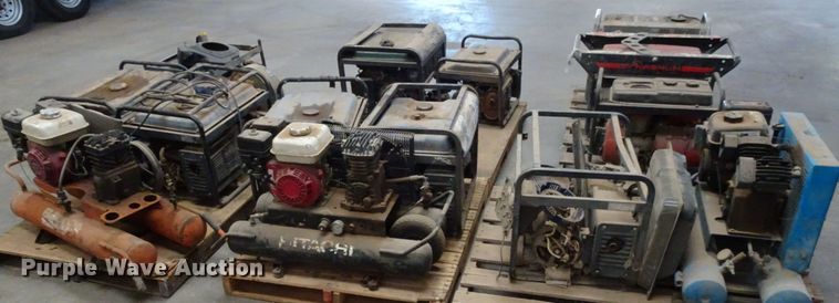 image for item GC9101 (6) pallets of generators and compressors