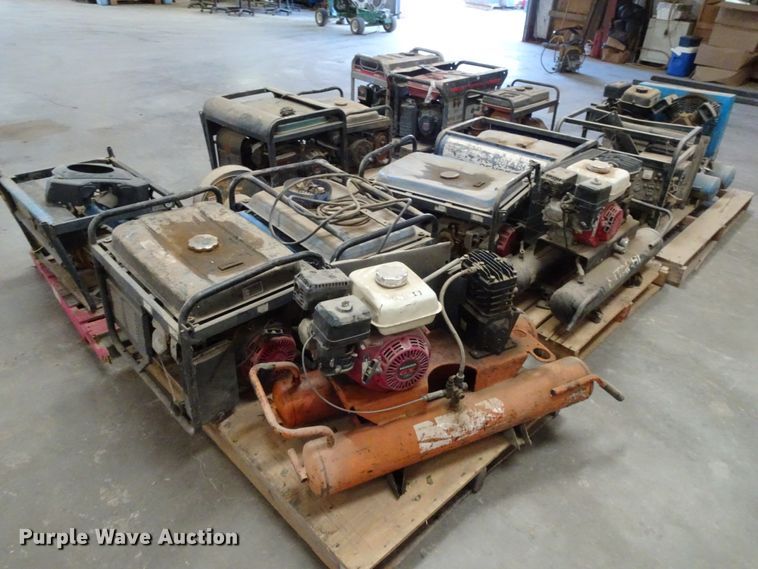 image for item GC9101 (6) pallets of generators and compressors