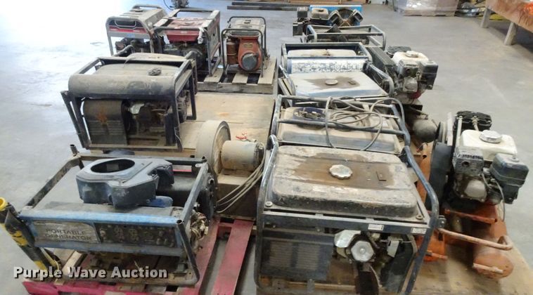 image for item GC9101 (6) pallets of generators and compressors