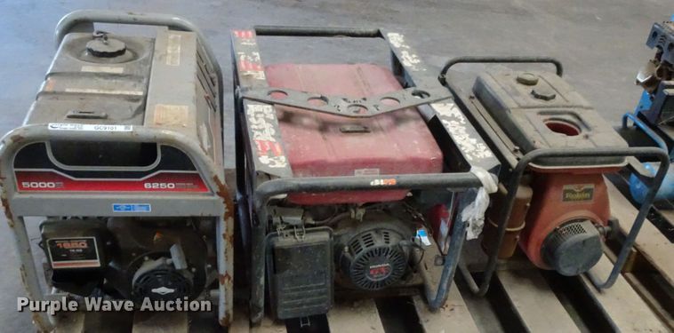 image for item GC9101 (6) pallets of generators and compressors