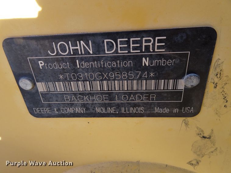 image for item GC9113 2006 John Deere 310G backhoe