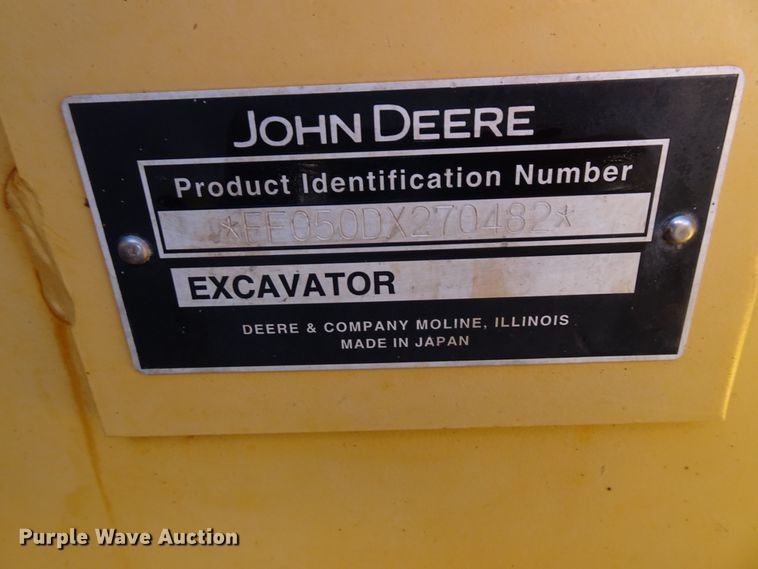 image for item GC9114 2010 John Deere 50D mini excavator