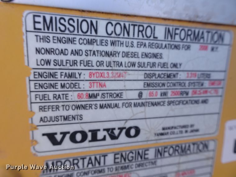 image for item GC9115 2011 Volvo MC90B skid steer