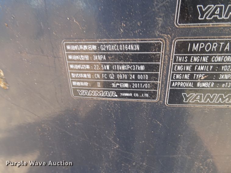 image for item GC9116 2010 Hitachi ZX35U-3 mini excavator