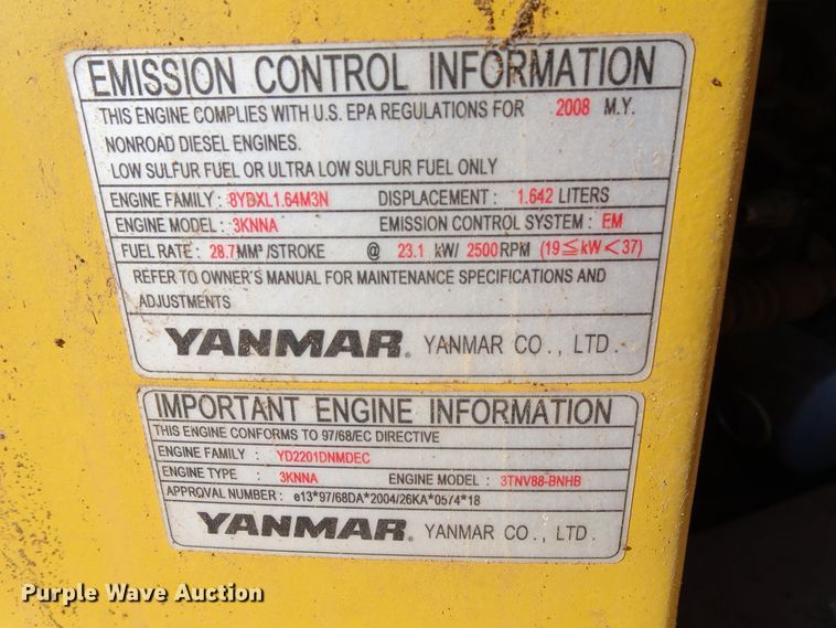 image for item GC9117 2008 John Deere 35D mini excavator