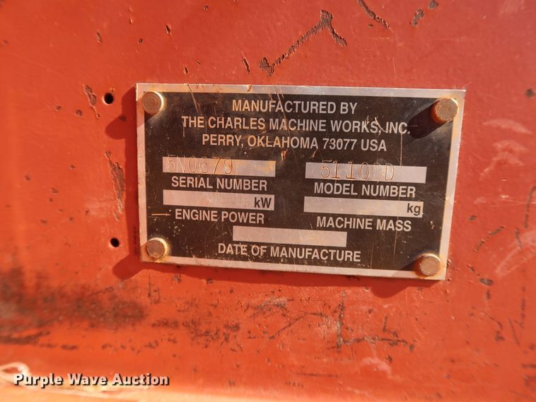 image for item GD9873 1996 Ditch Witch 5110DD trencher