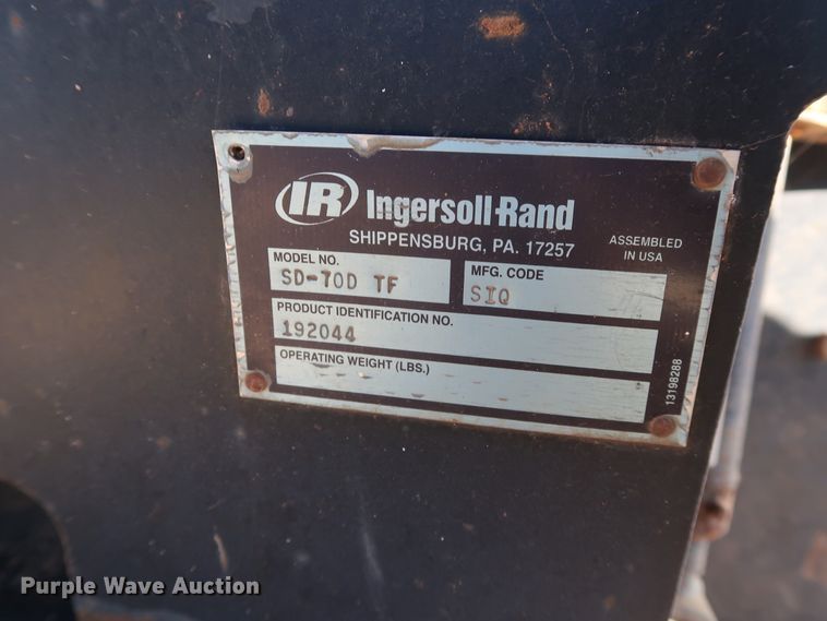 image for item GD9876 2007 Ingersoll Rand SD-70D TF single drum vibratory roller