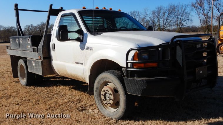 image for item GF9780 1999 Ford F450 Super Duty flatbed truck