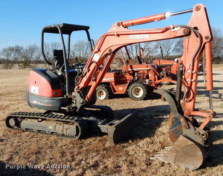 image for item GF9784 2012 Kubota U35 Super Series 2 mini excavator