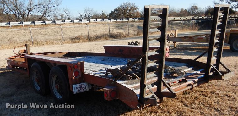 image for item GF9785 2002 Belshe equipment trailer