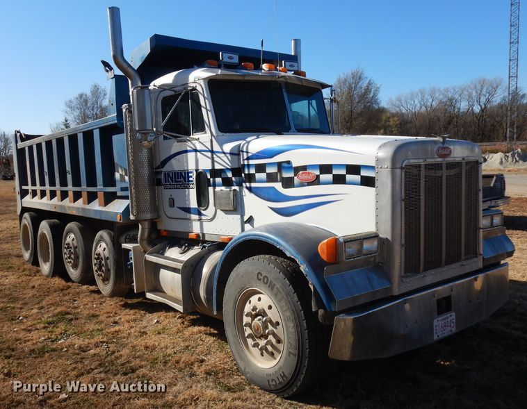 image for item GJ9086 1992 Peterbilt 378 dump truck
