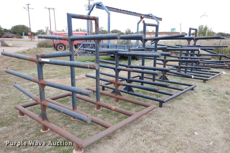(3) pipe racks in Slaton, TX | Item FK9897 sold | Purple Wave