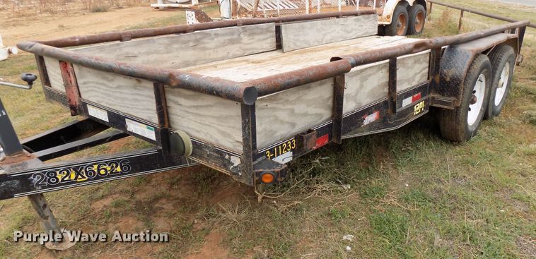 image for item FK9912 2011 Big Tex 12PL-16BK utility trailer