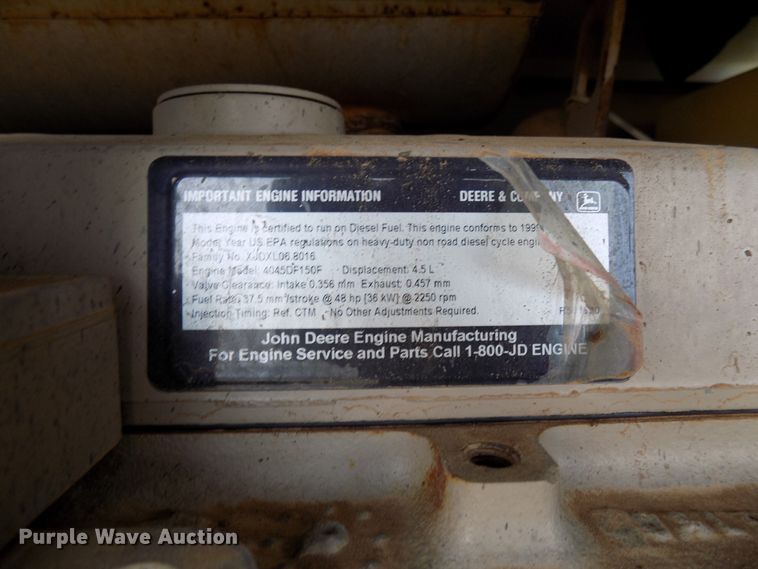 image for item FK9918 1999 Ingersoll Rand P185JD air compressor