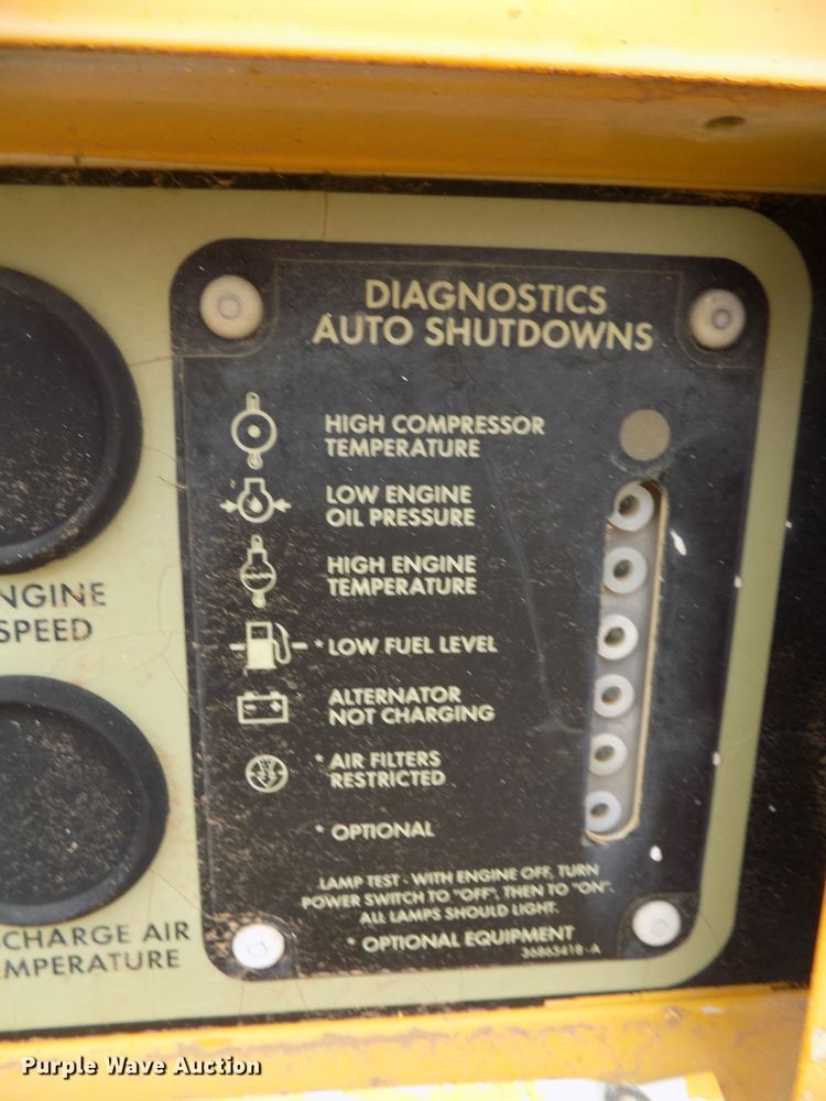 image for item FK9919 1994 Ingersoll Rand P185DWJD air compressor