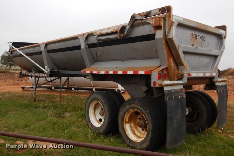 image for item FK9928 1997 Ranch Manufacturing Co end dump trailer