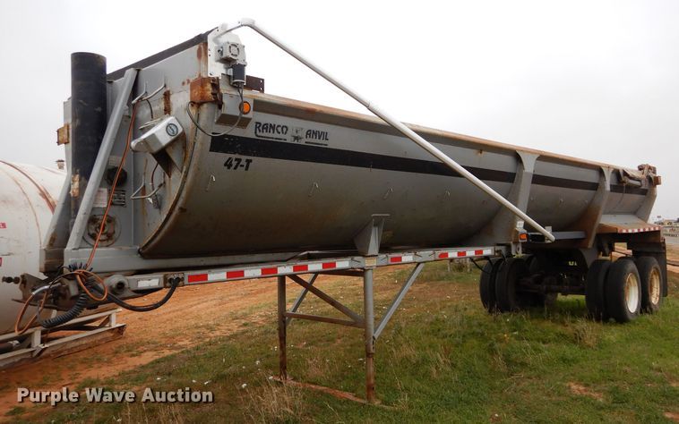 image for item FK9928 1997 Ranch Manufacturing Co end dump trailer