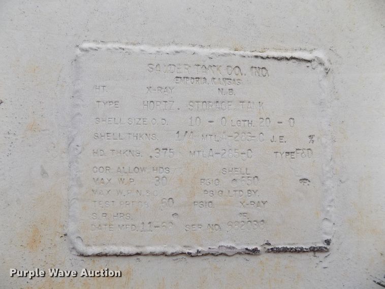 image for item FK9931 Bulk fuel tank