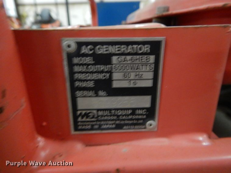 image for item FK9949 MQ Power GA-6HEB generator