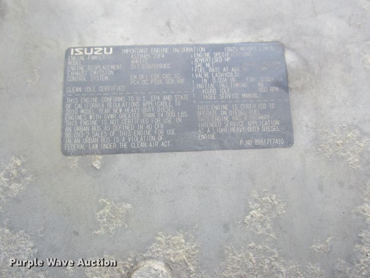 image for item DA8340 2011 Isuzu NPR HD box truck