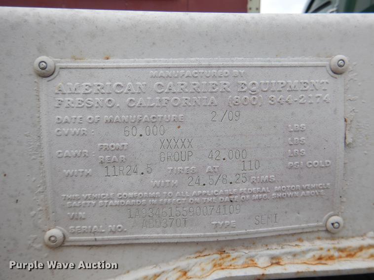 image for item DE3957 2009 American Carrier Equipment ABD370T bottom dump trailer