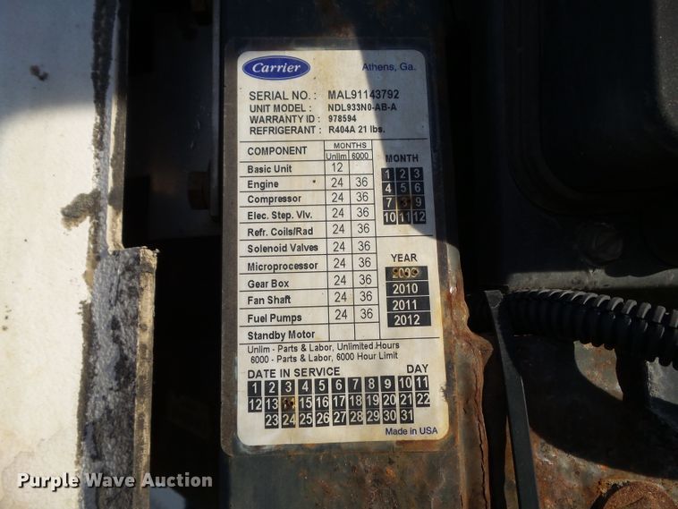 image for item DF0821 2010 Great Dane SUP-1114-11053 refrigerated van trailer