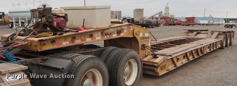 image for item DG4244 2001 Load King HDD503 lowboy equipment trailer